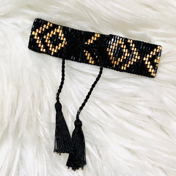 ⚡️ BOHO BEADED TASSEL CUFFS ⚡️ - Picture 5 of 7